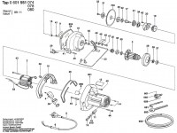 Bosch 0 601 551 077 GMS 34 Marble Saw Spare Parts